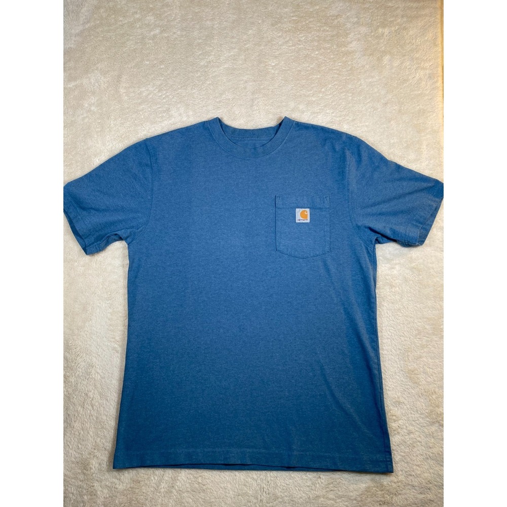 Carhartt Workwear Pocket Loose Fit T-Shirt Men's Size Medium Blue